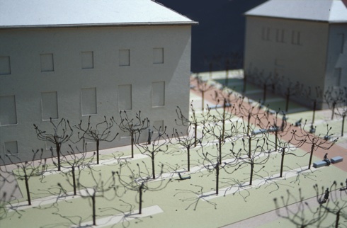 UC Berkeley Campanile Way - model - oblique view